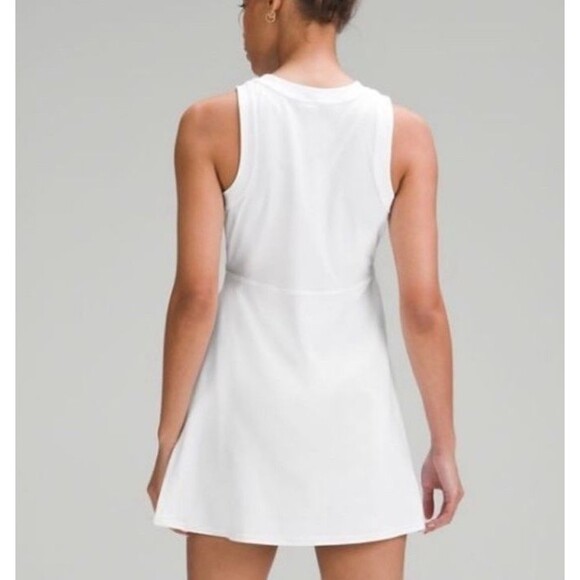 Lululemon Grid-Texture Sleeveless Tennis Dress White, W1DZYS Size 2 NWOT - Picture 3 of 12
